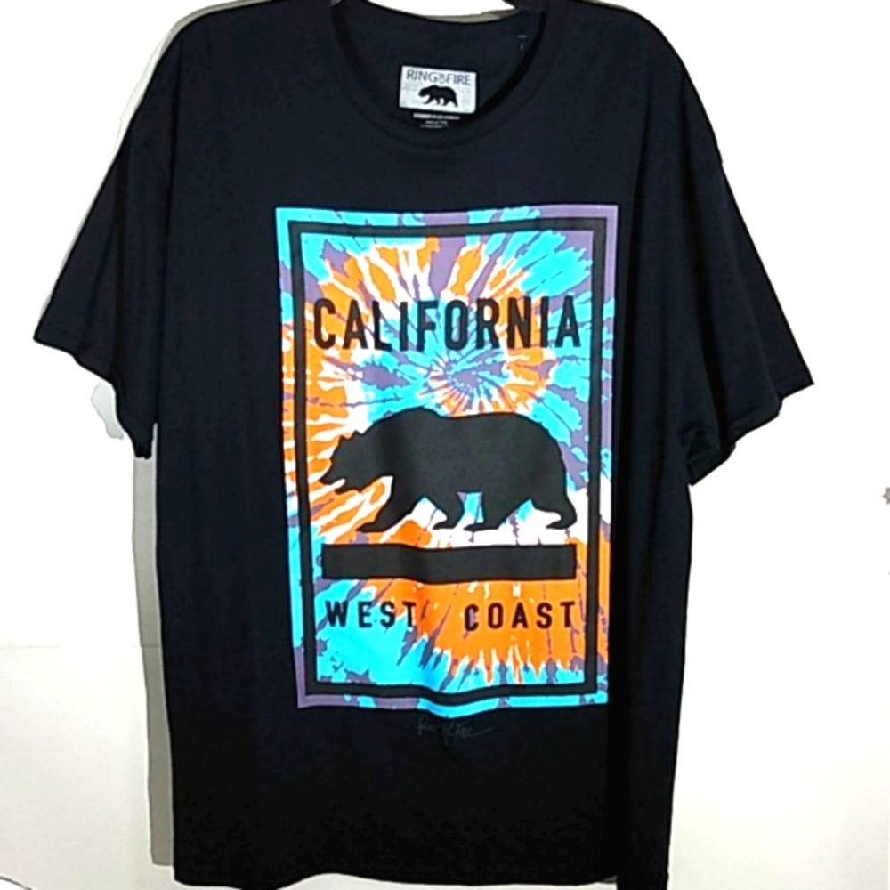 RING OF FIRE NWOT CALI WEST COAST TEE SHIRT SZ XL